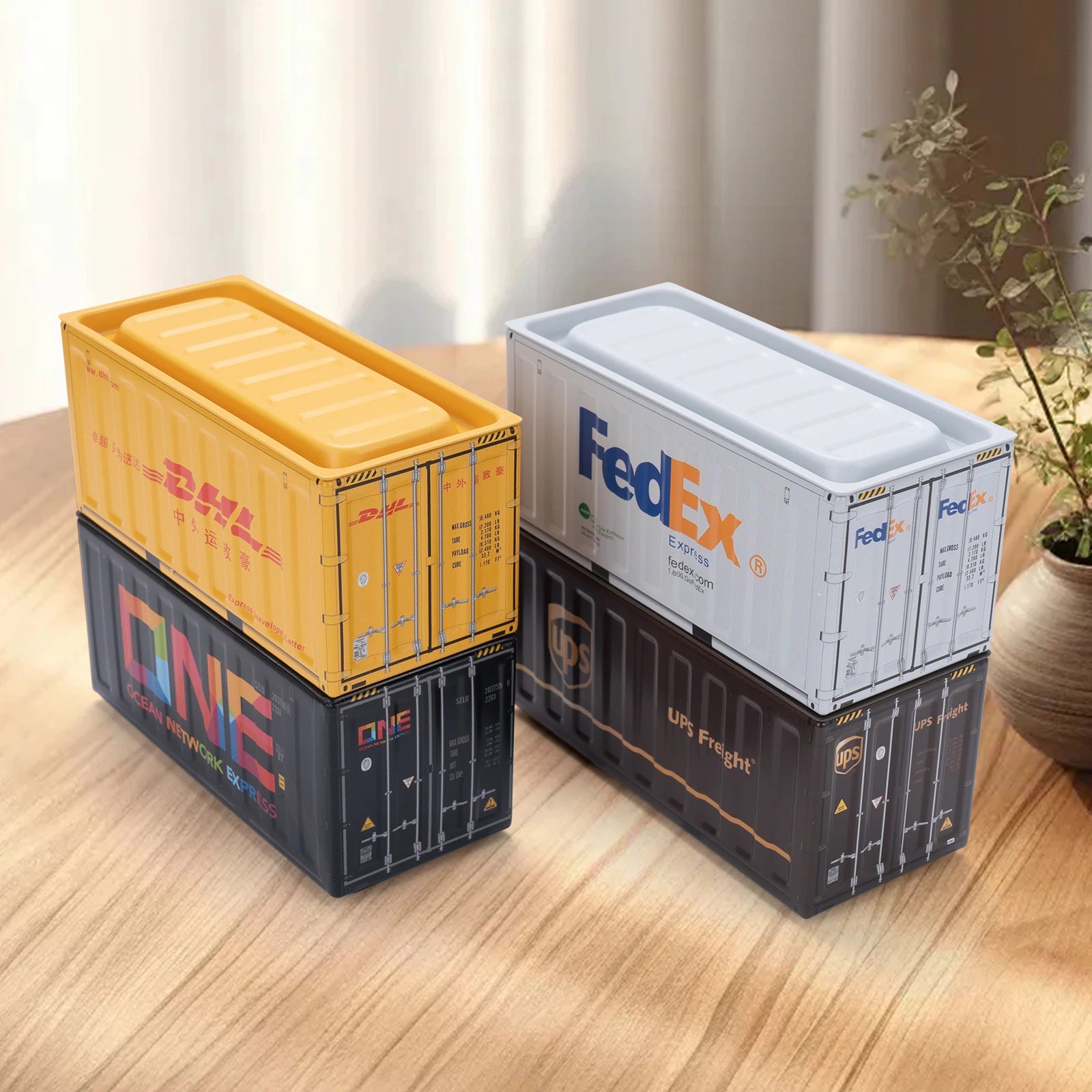 Miniature Storage Display Box Desktop Mini Container Model Mini Iron Storage Box Creative Decoration Collect Small Items Gifts