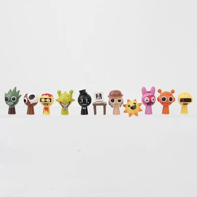 Hot New 48PCS Set Funny Sprunki Figuras Model PVC Sprunki Game Anime Action & Toy Figures Cartoon Children Birthday Gifts Toys