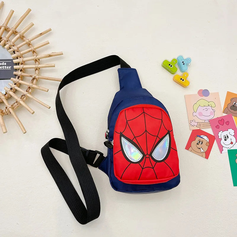 Marvel New Children's Shoulder Backpack Spiderman Pattern Large Capacity Bag Casual Student Boys Girls Bag