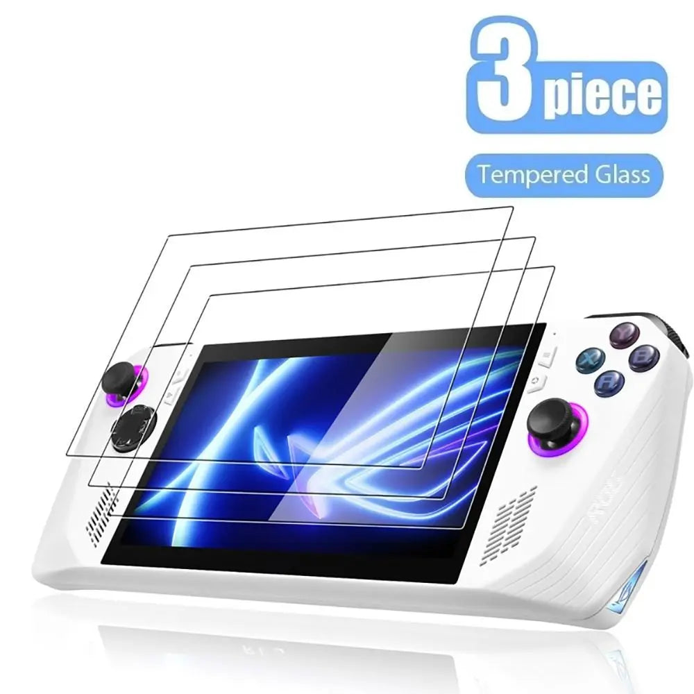 2/3pc Tempered Glass Protective Film for Asus ROG Ally Screen Protector Curved Edge Anti Scratch Handheld Console Game Accessory