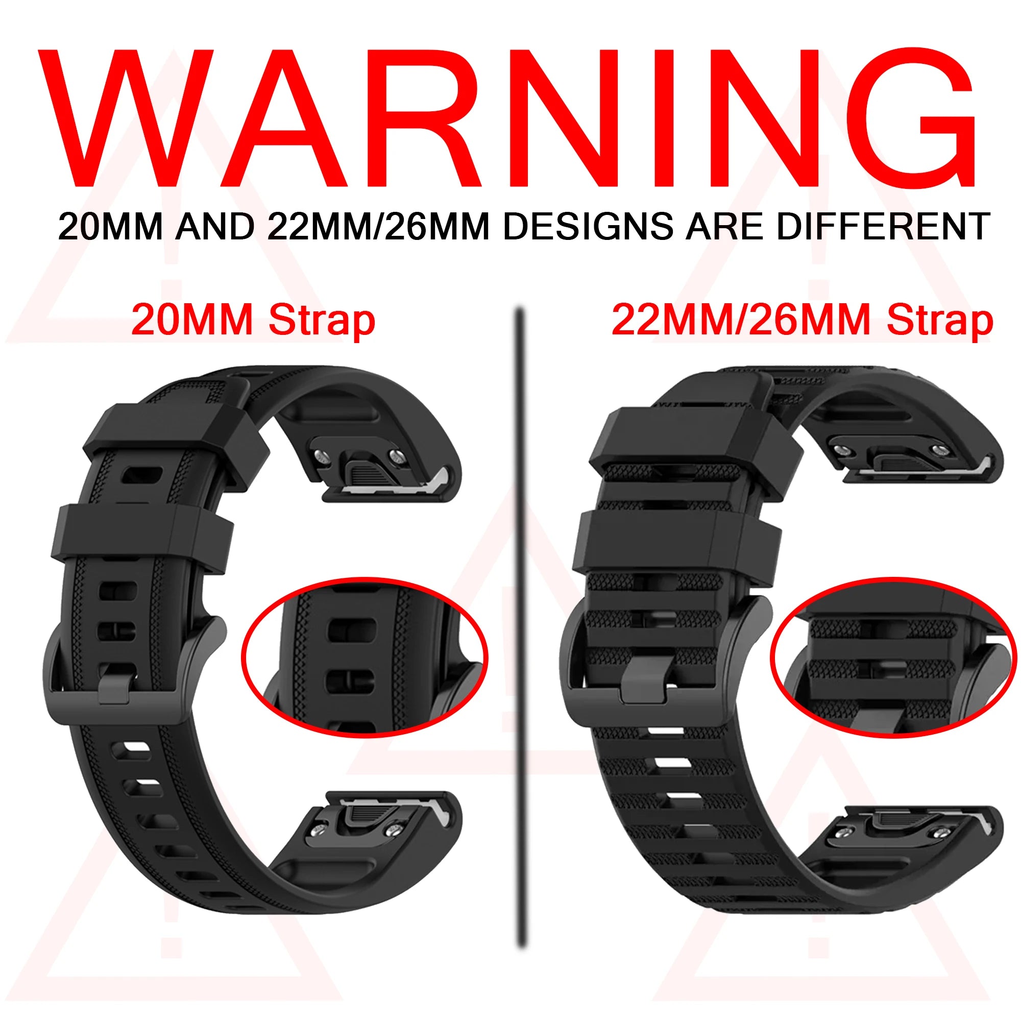 20 22 26mm Silicone Strap for Garmin Fenix 6 6X Pro 6S 7S 7 7X 5S 5 5X Plus 965 Epix Pro Gen2 47 51mm Watchband QuickFit Correa