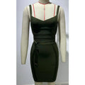 【New style】's hot sale 's hot sale European and American suspender waist sexy hip bandage dress Guangzhou source