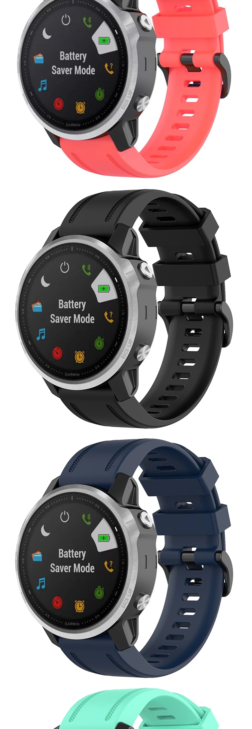 20 22 26mm Silicone Strap for Garmin Fenix 6 6X Pro 6S 7S 7 7X 5S 5 5X Plus 965 Epix Pro Gen2 47 51mm Watchband QuickFit Correa