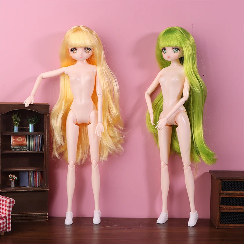30cm Anime Style Doll Toys 1/6 Toy 11 Joints Movable Wither Skin Doll Girls Diy Dress Up Toys Gifts