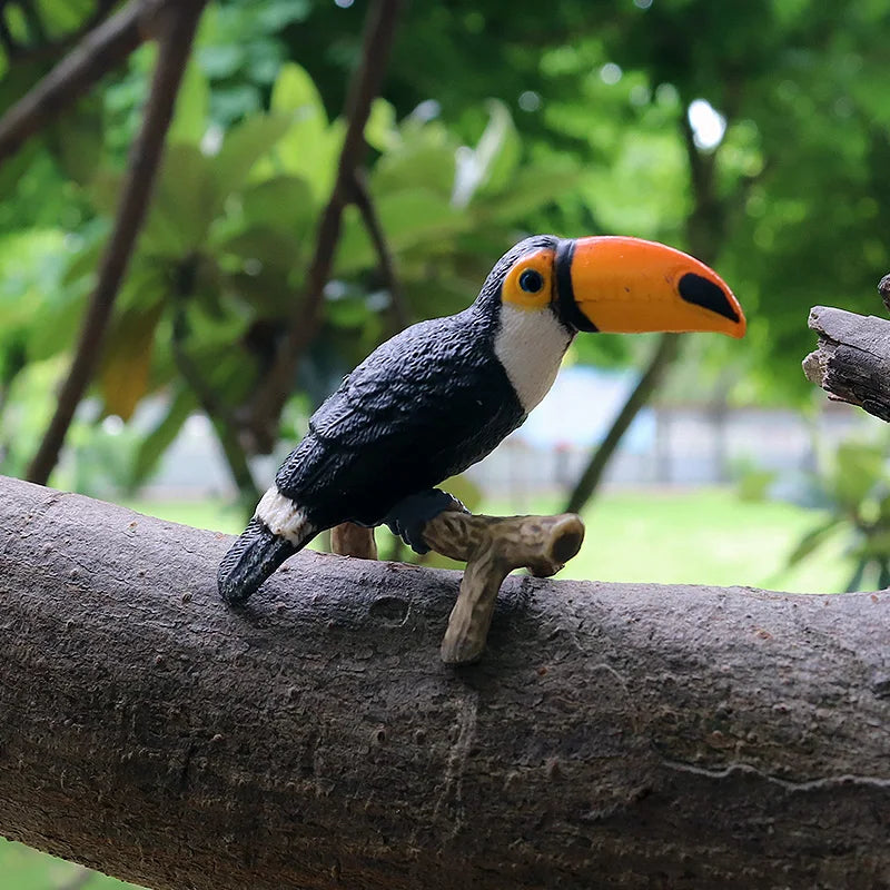 Oenux Simualtion Cute Forest Wild Animals Action Figures Owl Pangolin Manatee Rabbit Model Miniature Cake Toppers Kids Gift Toy