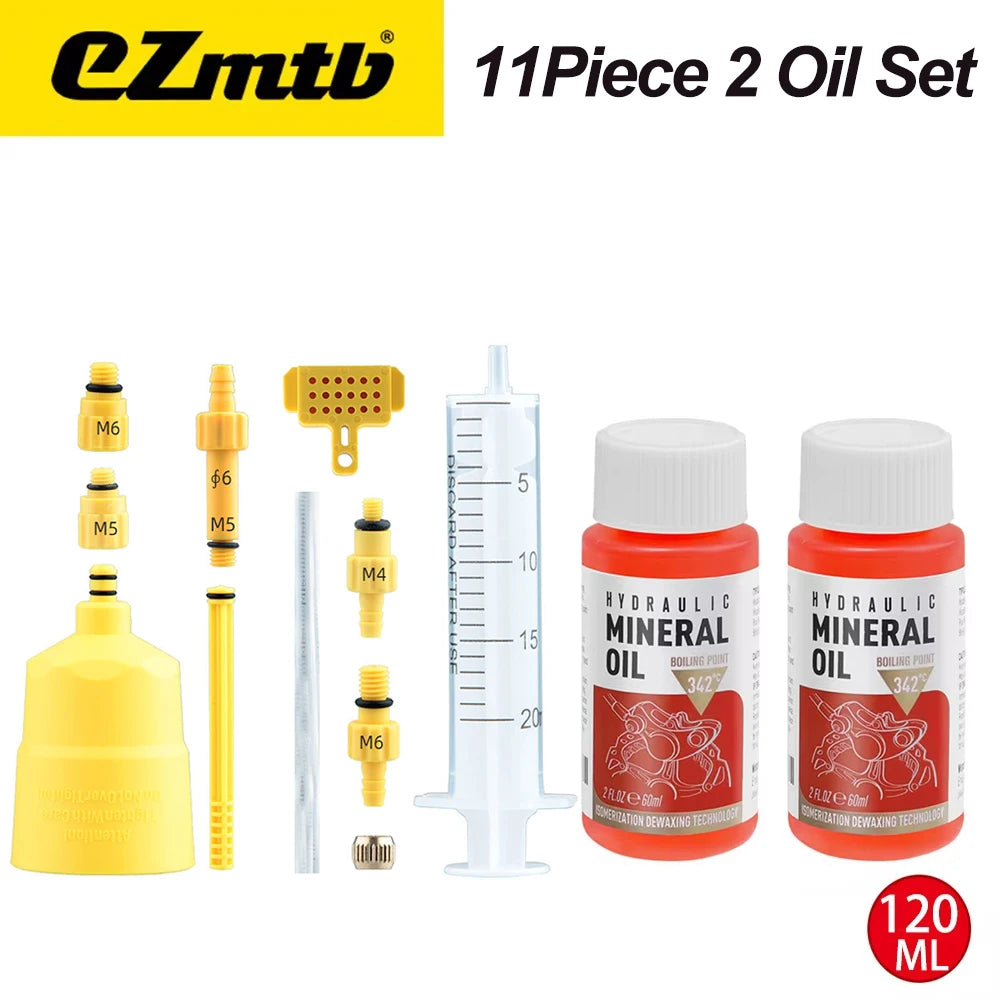 60～120ML Bicycle Brake Oil Bleed Kit Tools For SHIMANO,TEKTRO,Avid,Series MTB Road Bike Brake Repair Tool
