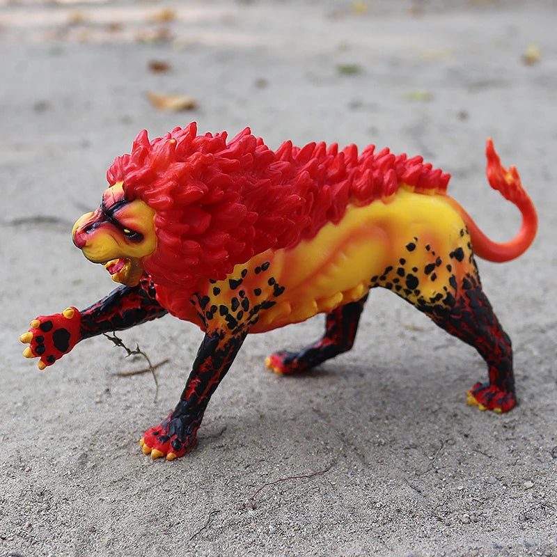 Oenux Original Savage Dinosaurs Myth Dragon Animals Model Fire Bull Octopus Monster Crab Action Figures Kids Collection Toy Gift