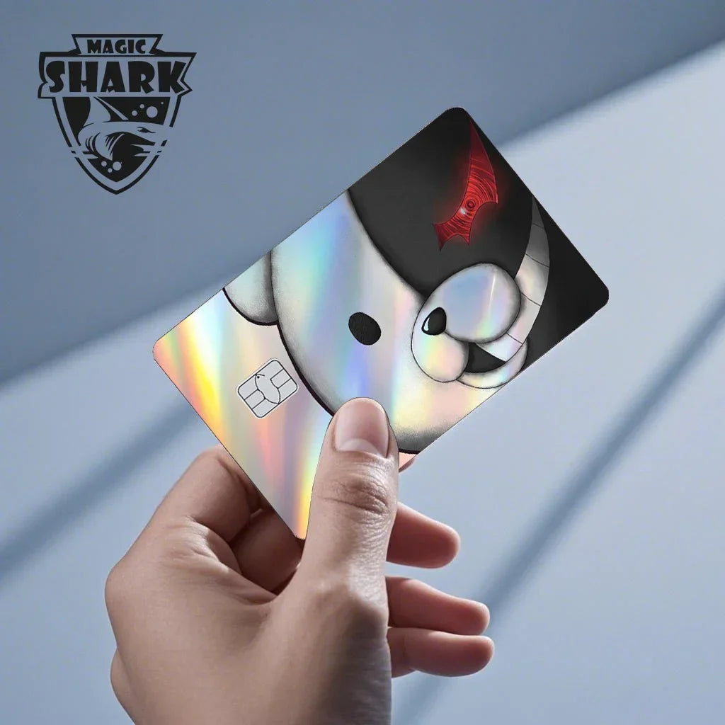 Magic Shark Mcloving Spider Anime Shinny Laser Holographic Matte Skin Film Sticker for Debit Bank Credit Card