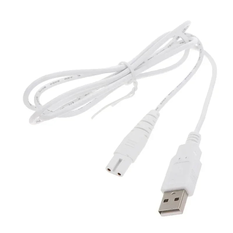 XIKCU White USB Cable Charging Line Suit HF-5 HF-9 HF-6 Oral Irrigator Teeth Water Flosser Power Cord USB Electrical Cord