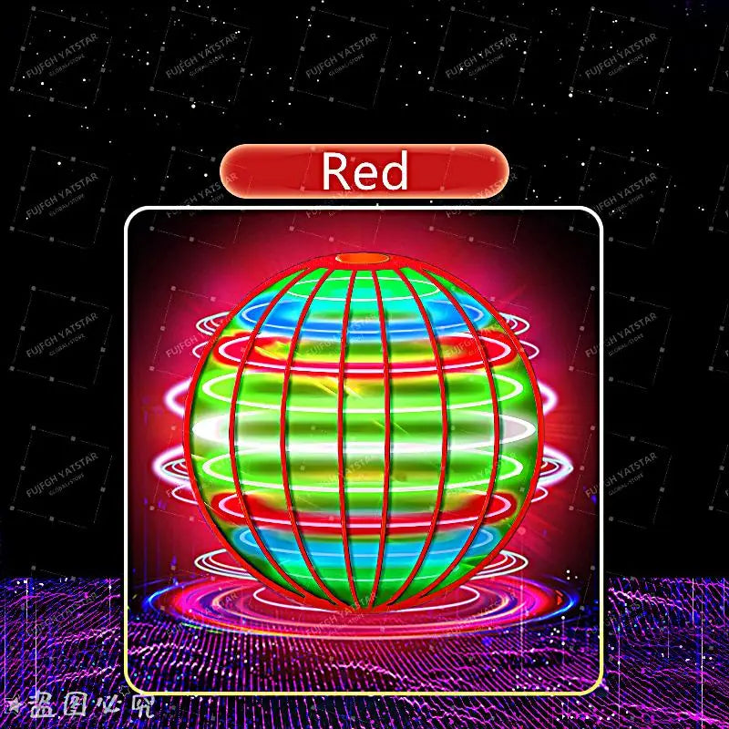 LED Colorful Flying Ball Automatic Boomerang Hover Orb, Gyroscopic Anti-Gravity Black Tech Magic Flying Toys for Children Gifts