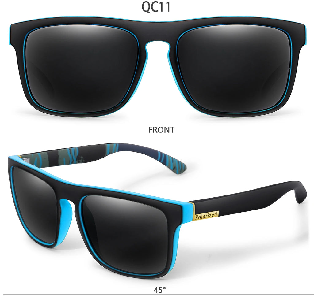 LOISRUBY Brand Polarized Cycling Sunglasses Men Car Driving Color Changing Bike Motorcycle Square Frame Hinking Festival