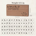 Journal GO 70pcs/set Wooden Rubber Alphabet Letter Number Stamp Set for Card Collage Junk Journal Scrapbooking DIY Standard Seal