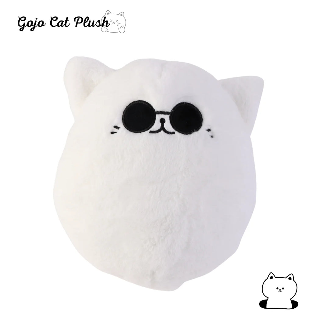 30cm Soft Gojo Cat Plush Pillow Hot Anime Sunglasses White Cat Plushies Toys Stuffed Animals Doll Home Decor Kids Birthday Gift
