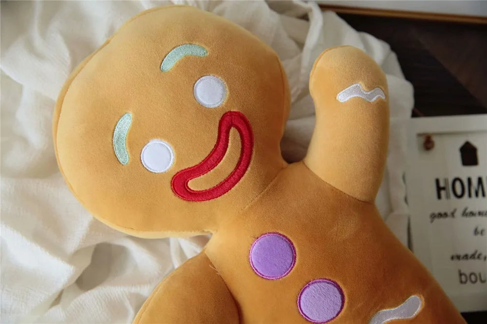 Gingerbread Man Plush Toy Biscuit Peluche Stuffed Cookie Soft Doll Room Decoration Birthday Gifts