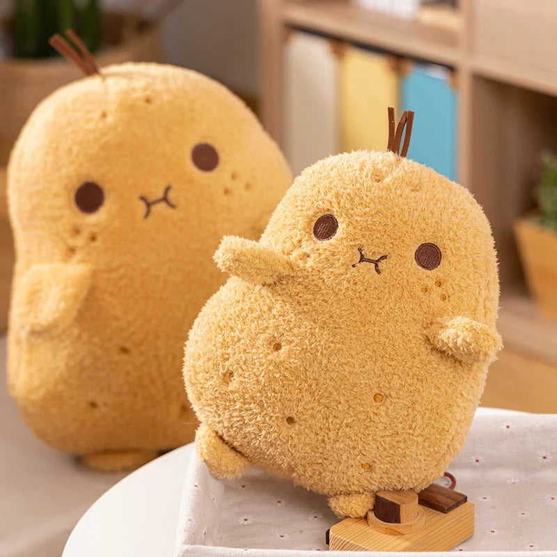Kawaii Vegetable Potato Plush Pillow New Yellow With Expression Potato Soft Plush Toy Adornment Bedroom Gift For Boys And Girls