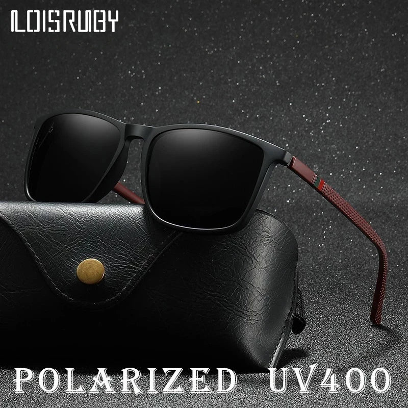 Men Women Fashion Cycling Sun Glasses  Travel Driving Fishing Male Eyewear UV400 Luxury Square Vintage Polarized Sunglasses