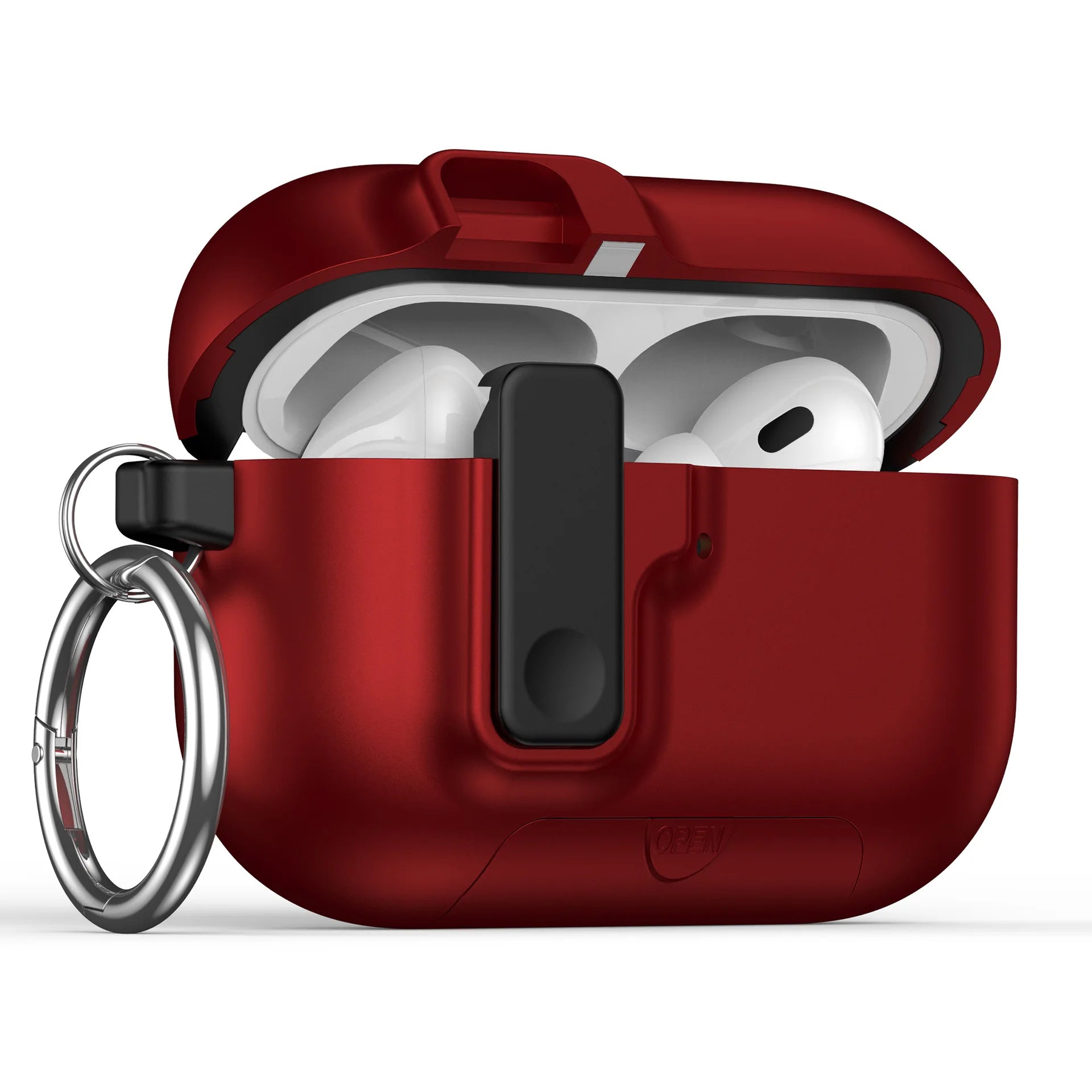 2025 for Airpods Pro 3 Protective Case Phone Stand Design with Cleaner Kit Magnetic Automatic Lock for Airpods Pro 3(Sand Stone)