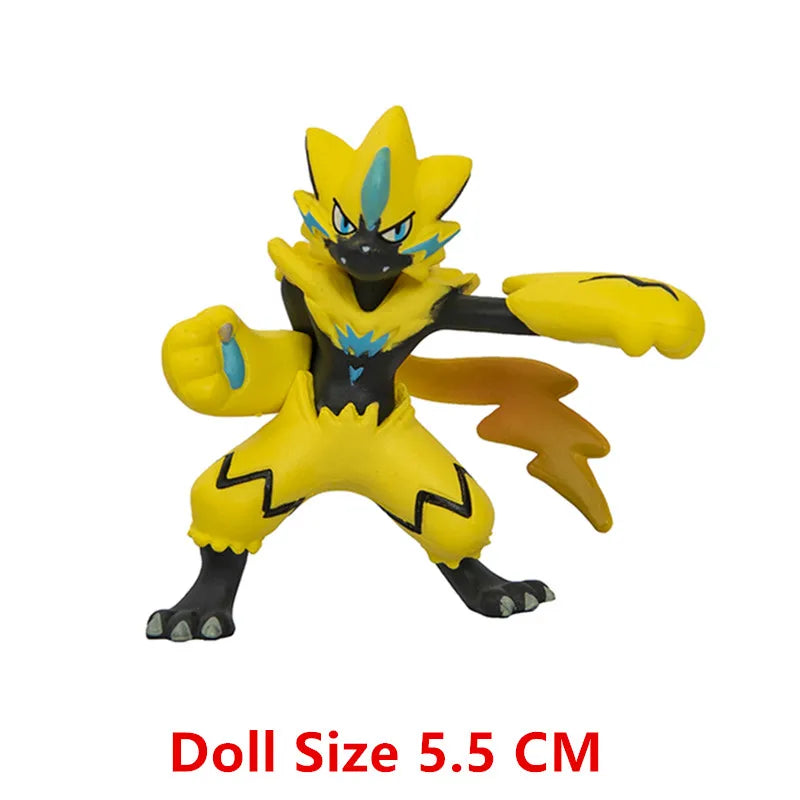 Pokemon Anime Figure Pikachu Sun Elf Eevee Gengar Monstruo De Bolsillo Cartoons Figure Model Action Toy Gift Buy in bulk