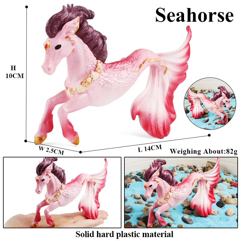 Oenux Original Savage Dinosaurs Myth Dragon Animals Model Fire Bull Octopus Monster Crab Action Figures Kids Collection Toy Gift