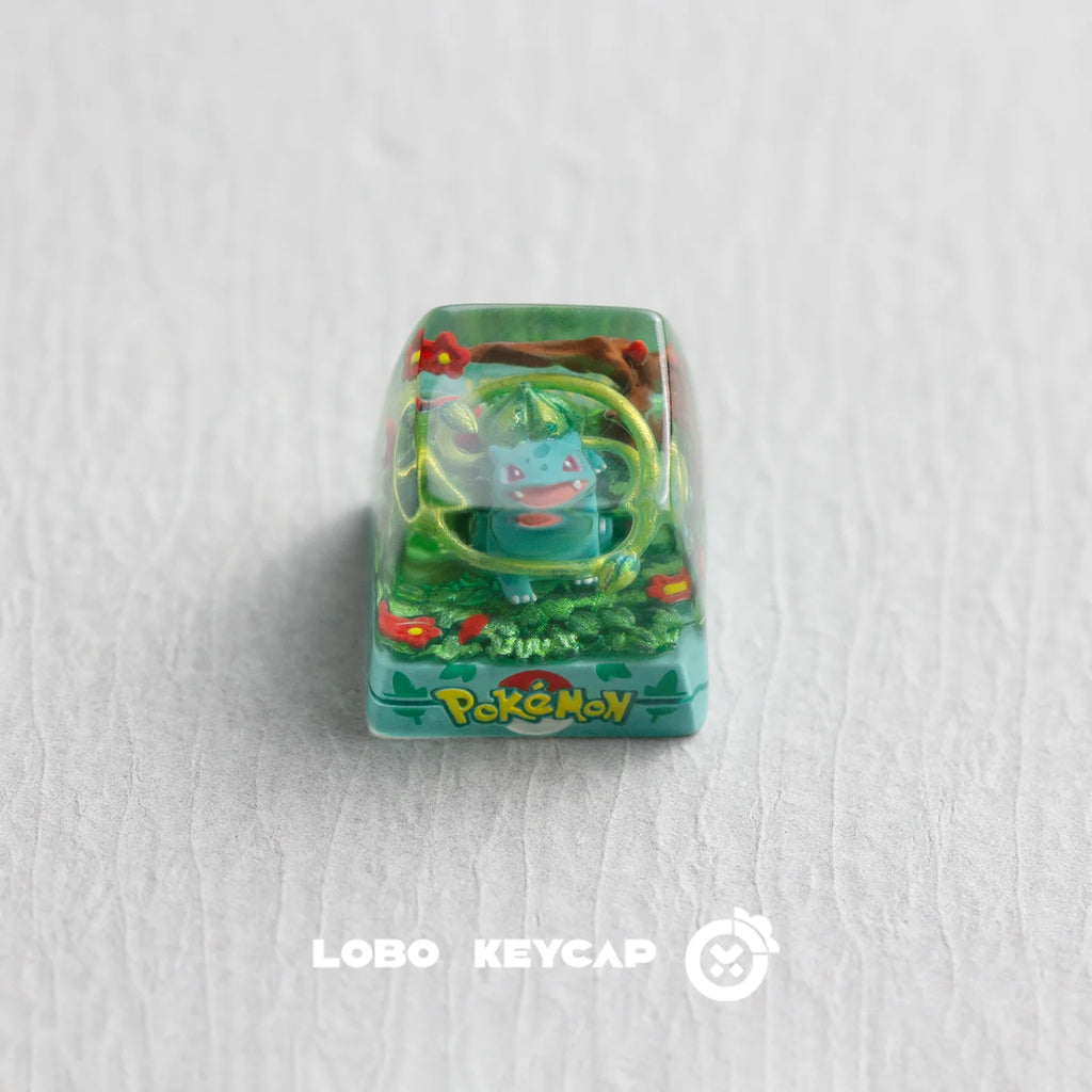 Pokemon Bulbasaur Squirtle Keycap Transparent Keyboard Accessories Anime Cute Resin Shrink Drip Glue Keycaps Oem Esc Original C4