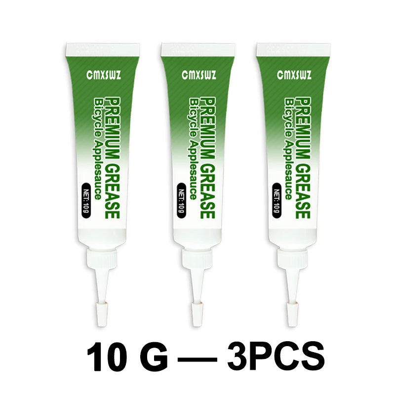 10g 1/3/5pcs Bicycle Lubricating Oil Green Effect Bearing Grease Hub Lubricants Lipid Elements