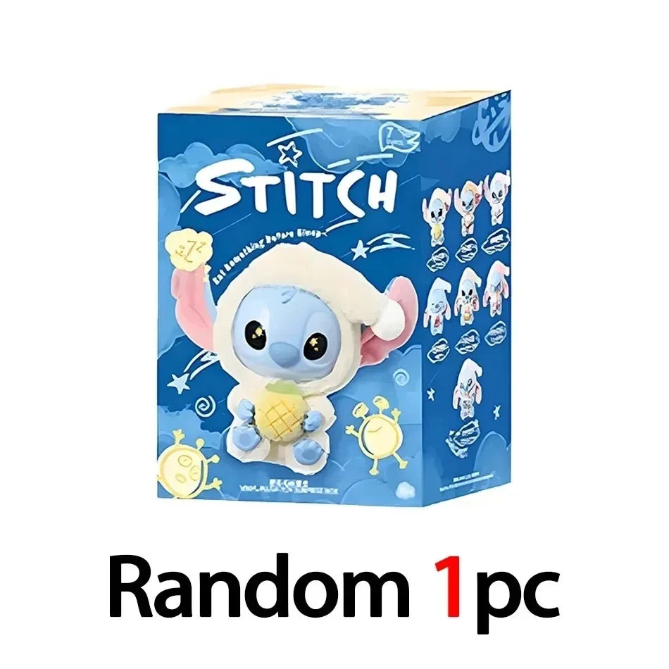 NEW Stitch Eat Something Before Sleep Series Blind Box Plush Dolls Pendant Cute Doll Ornament Mystery Box Surprise Toys Gifts