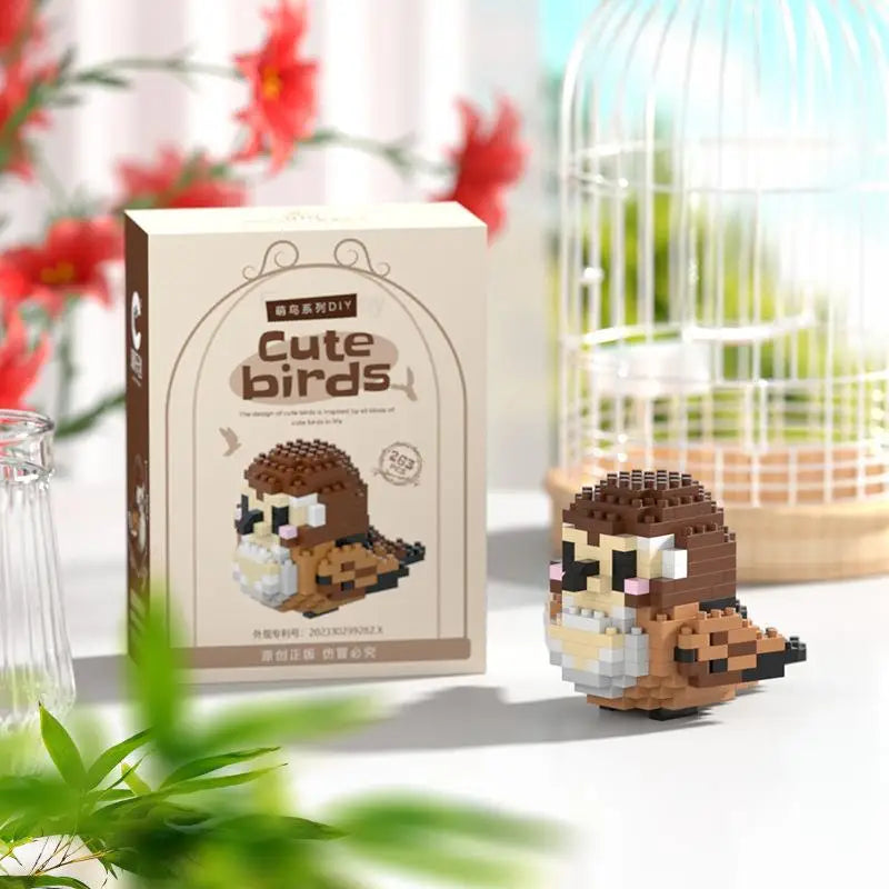 Kawaii Cute Bird Small Building Blocks Set Creative Educational Building Toys For Boys Girls Toys Suitable For Decorate