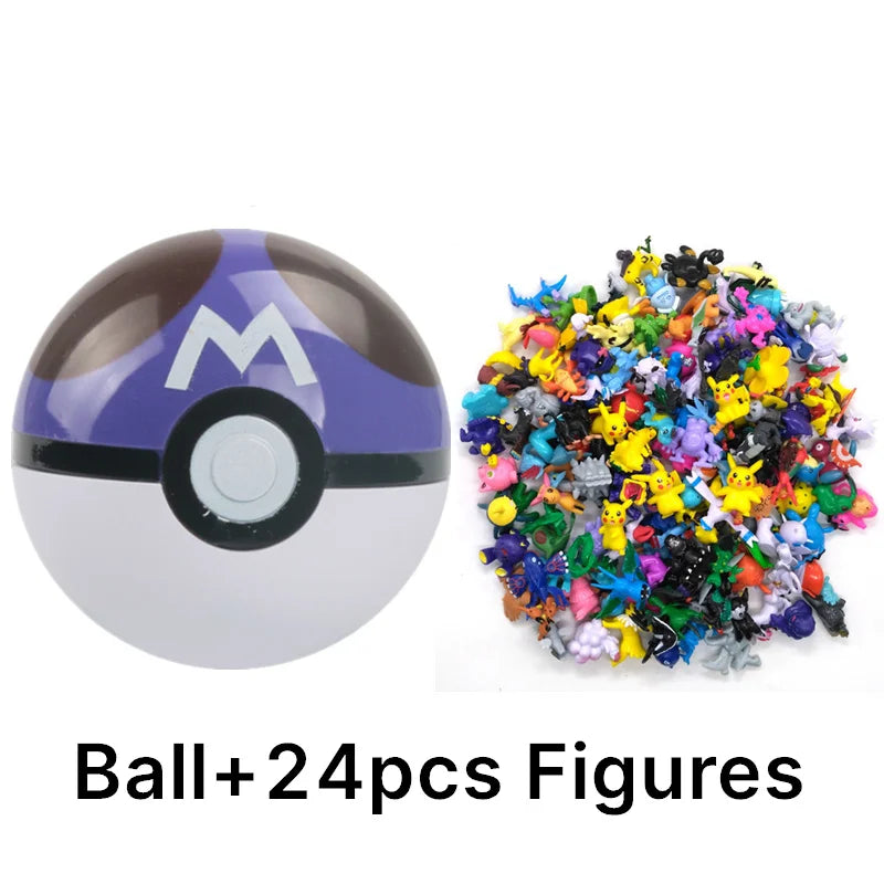 Pokémon Toys 7Cm Elf Ball 2-3cm Anime Action PokeBall Figures Monster Toy Model Dolls Children Christmas Gift