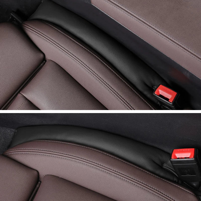 2Pcs Car Seat Gap Filler Side Seam Plug Strip Leak-proof Filling Strip Car Styling Padding Leather Leak Pads Plug Accessories