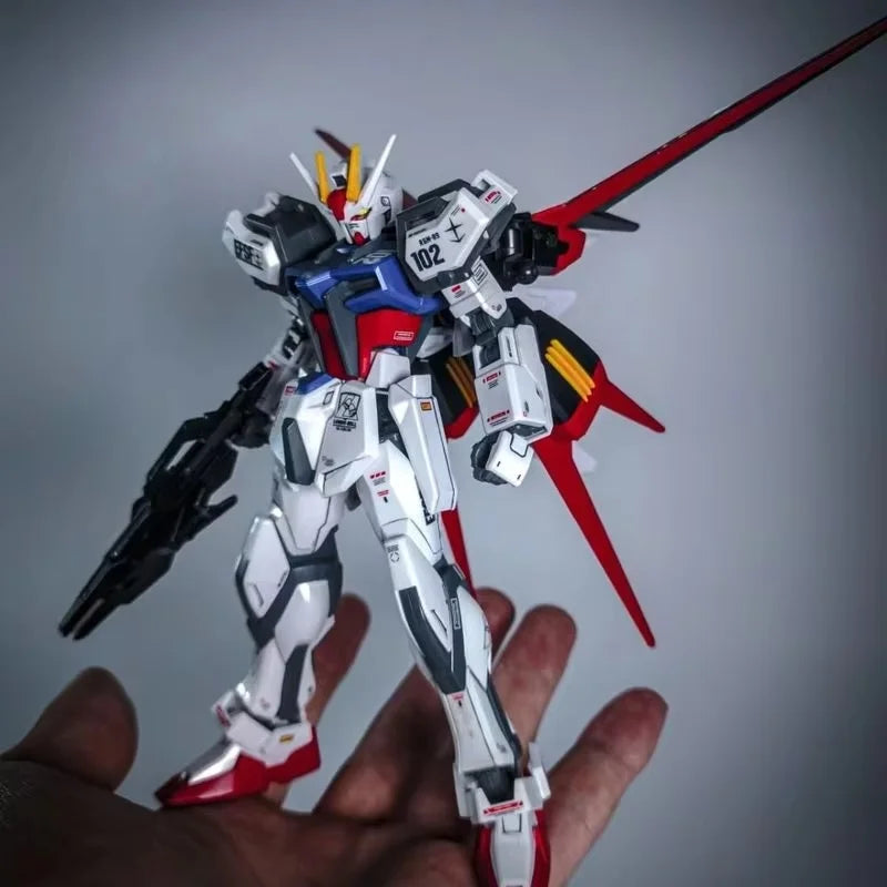HG 1/144 Strike Dog Fighter GAT-X105 Mech Assembly Model Kits Action Figures Boy Toys Desktop Decoration Gifts Collectible