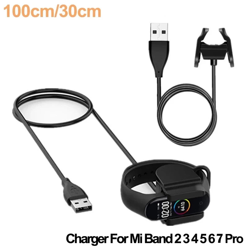 Magnetic Chargers for Xiaomi Mi Band 7 Pro USB Charging Cable for MiBand 6 5 4 3 2 Pure Copper Core Power Cord Smartband Charger