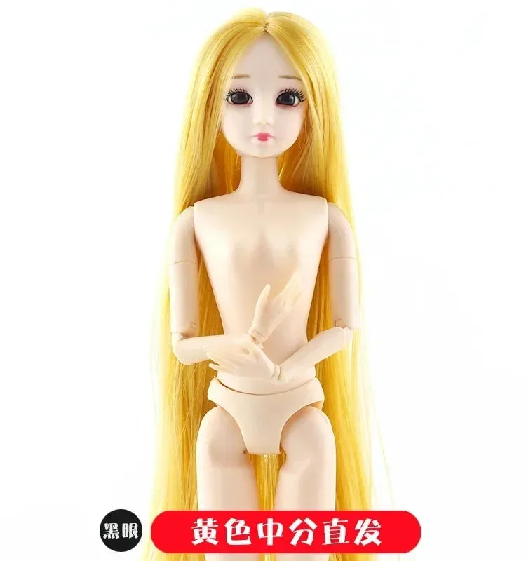 30cm Doll Toys for Girls 1/6 BJD Dolls Body Make-up 3D Eyes Beautiful Princess Baby Girl Dolls Plastic DIY Toy for Girls
