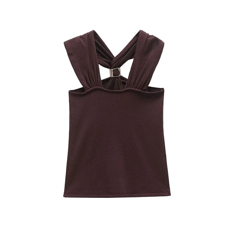 MUJER Halter Corset Top Women off Shoulder Crop Top Female Sexy Backless Tube Tops for Women Summer Camisole Bustier Tops Woman