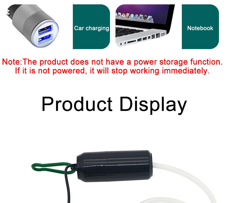 Aquarium USB Air Pump Fish Tank Air Compressor Aquarium Portable Mini Oxygenator Oxygen Aerator Aquarium Accessories 5V