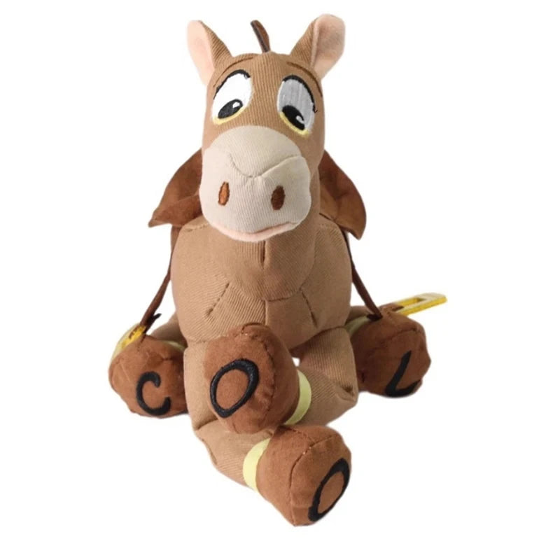 New Cartoon Horse Stuffed Plush Doll 25cm Cute Animal Soft Plush Toy Desktop Ornament Perfect Birthday Holiday Gift For Girls
