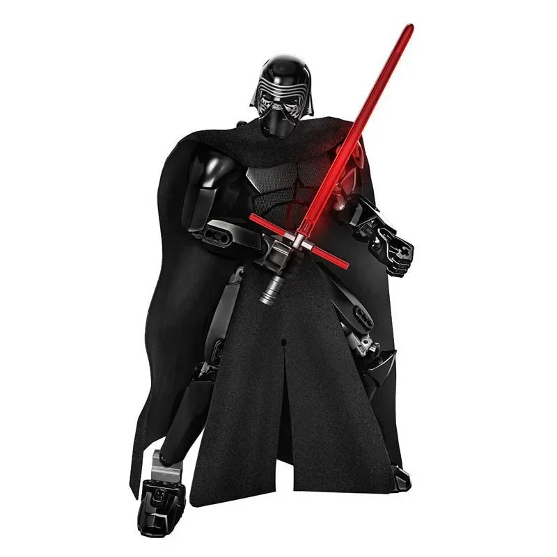 Space Wars Buildable Action Figures Kylo Ren Chewbacca Boba Jango Fett General Grievous Toys for Kids (KSZ605/617/326)