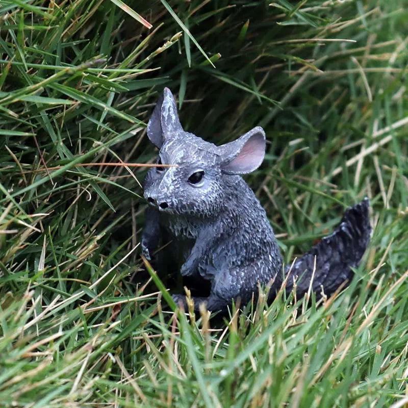 Oenux Simualtion Cute Forest Wild Animals Action Figures Owl Pangolin Manatee Rabbit Model Miniature Cake Toppers Kids Gift Toy