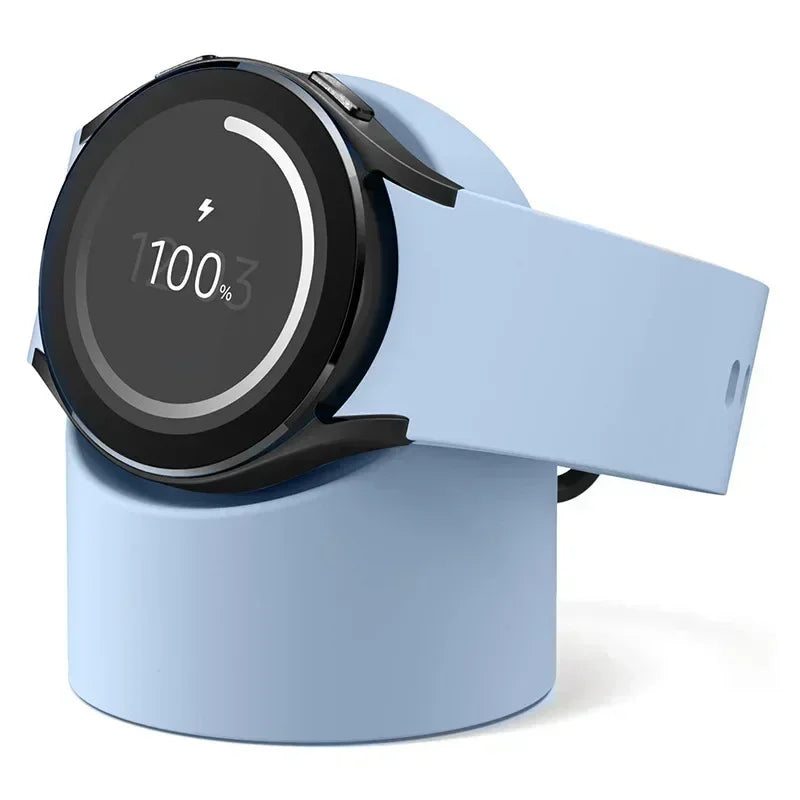 Compatible with Samsung Galaxy Watch 7 6 5 Charger Stand 40 44 46mm Galaxy Watch 5Pro Charger silicone Stand Charging base