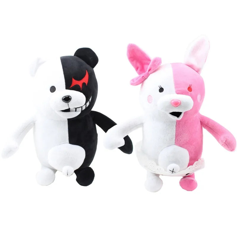 Dangan Ronpa Super Danganronpa 2 Monokuma Black White Bear Plush Toy Soft Stuffed Animal Dolls Birthday Gift