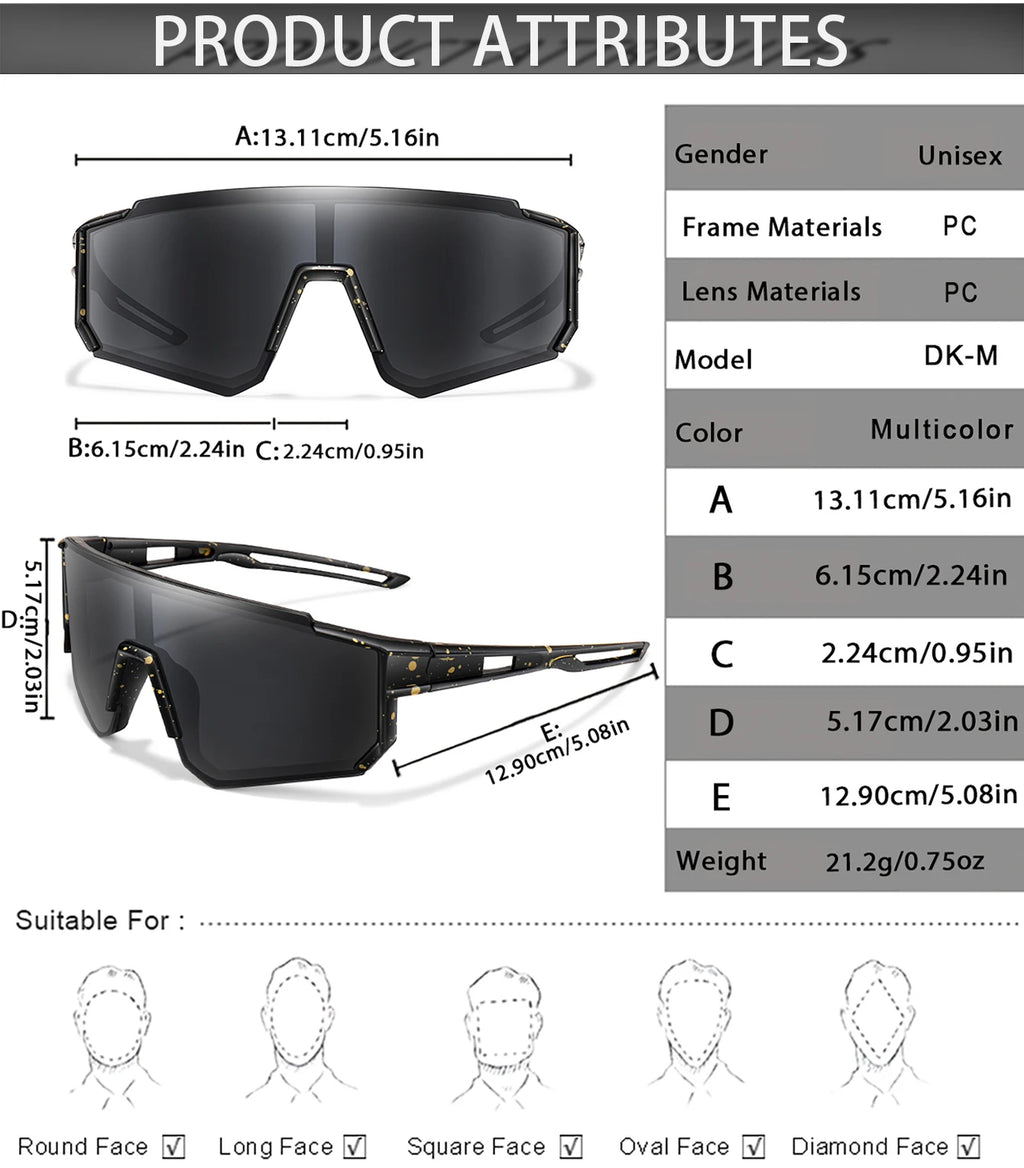 Age 9-15 Youth Cycling Glasses Teenagers Sunglasses Mtb Bike Bicycle Baseball Goggles Children Outdoor Sport Boys Girls UV400