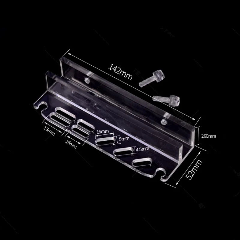 1PCS Aquarium Plant Tools Storage Rack Acrylic Fish Tank Water Grass Cleaning Tool Holder Holder for Tweezer Scraper Scissor