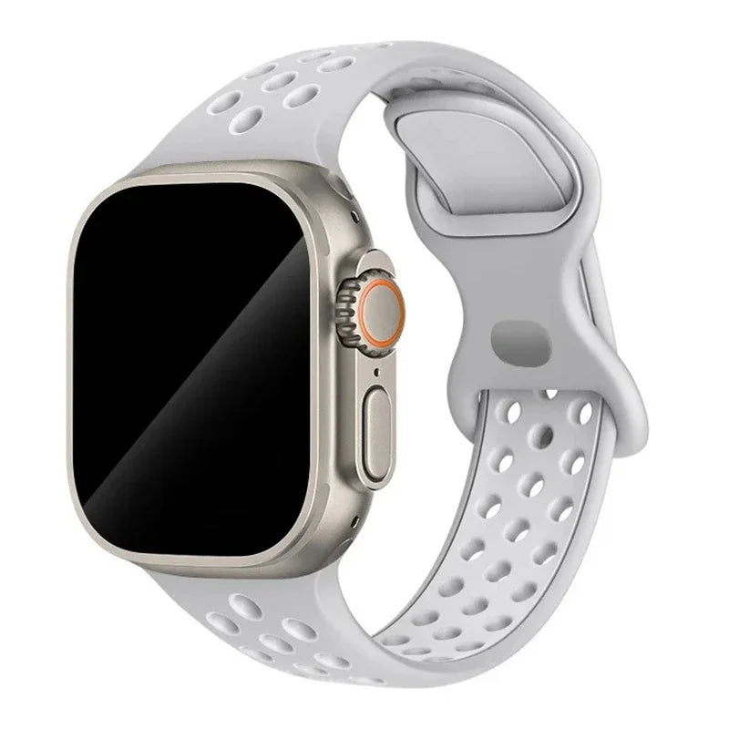 Original Sport Strap for Apple Watch Band 46mm 49mm 45mm 44mm 38 42mm Colored Particles Rubber Band IWatch Ultra 10 9 8 7 6 5 SE