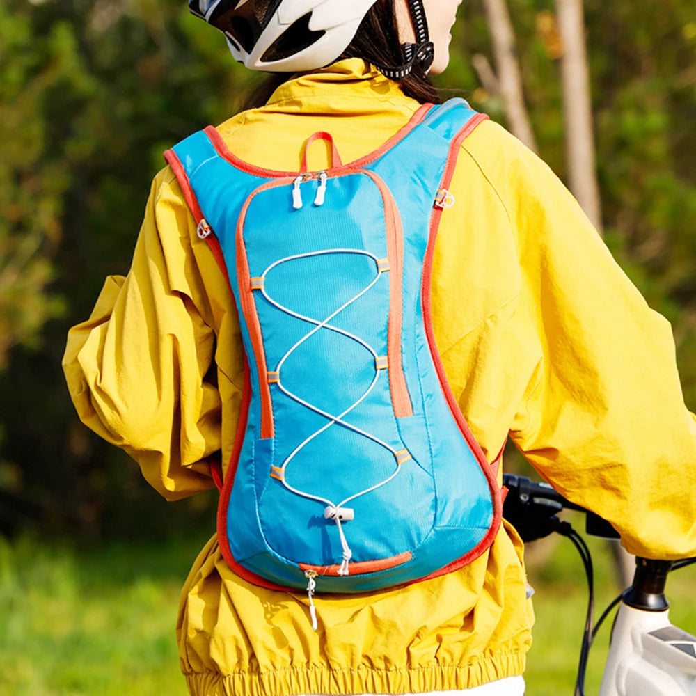 New 12L Outdoor Sport Bike Cycling Running Hiking Hydration Water Bag Storage Helmet Pack Waterproof UltraLight Bladder Backpack