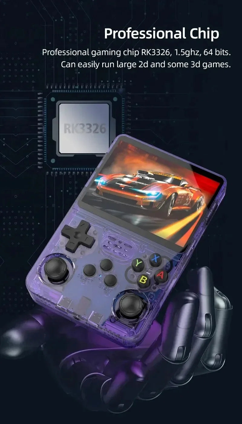 ARKOS R36S Retro Handheld Game Console Linux System 3.5-inch IPS Screen Video Player 64GB/128GB Portable Handheld Game Console