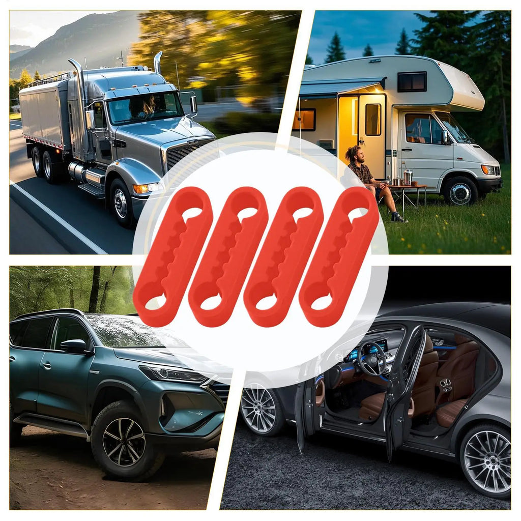 Silicone Car Door Shock Absorber Pads, Elastic Cushion Damper, Reduce Noise & Protect Paint for Car Truck SUV RV Door Edge
