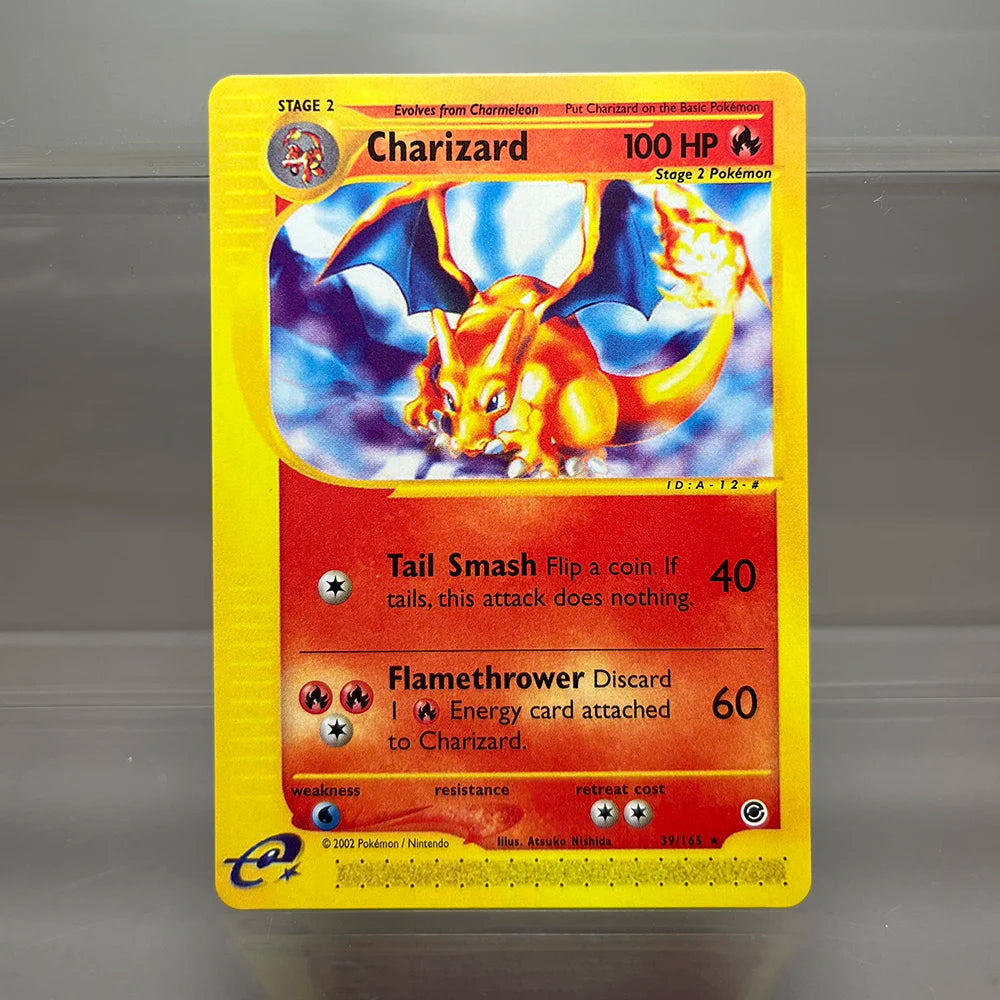 Charizard PTCG Single Collection Card 1st Edition 1996 Vmax Ex Rare Rainbow Card PKM Proxy Cards Toys Gifts