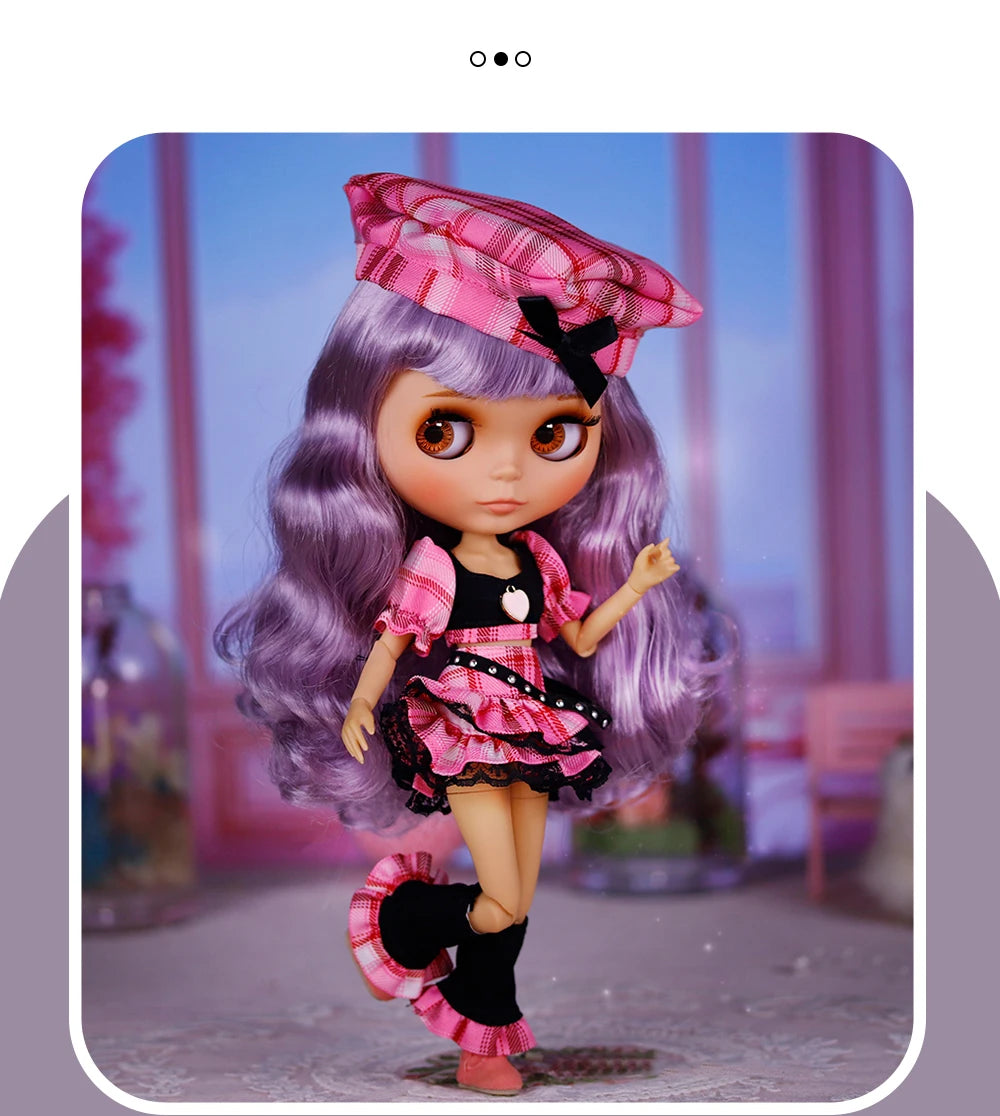 ICY DBS Blyth Doll Tan Skin Matte Face With Eyebrows Special Price 1/6 BJD JOINT body Neo Christmas Gift Anime