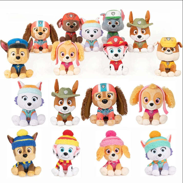 High quality 2024 Paw Patrol Chase Everest Cat Chicken Kawaii Plush Toys Anime Stuffed Doll Kids Birthday Gift Children Gift