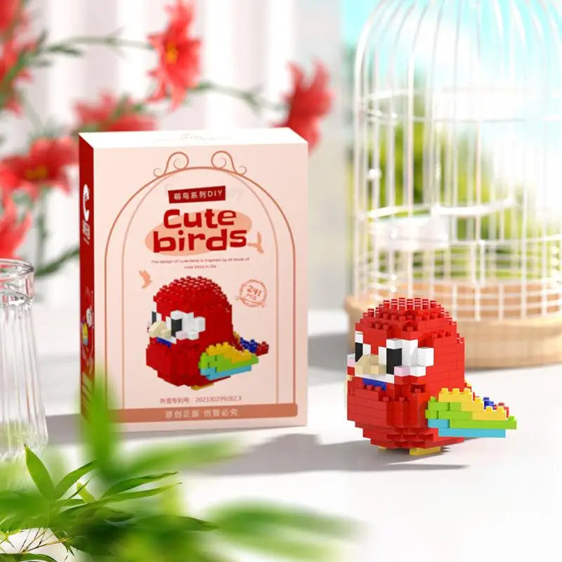 Kawaii Cute Bird Small Building Blocks Set Creative Educational Building Toys For Boys Girls Toys Suitable For Decorate