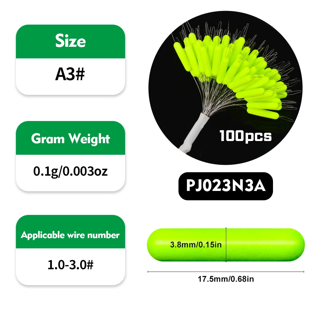 100pcs Premium Rubber Oval Bobber Stoppers - Space-Saving Float Stops for Fishing Gear - Durable Fishing Accessories for Anglers